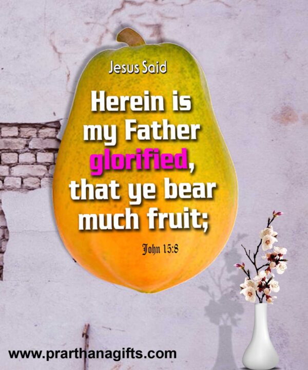 Ref : Herein* is my Father glorified, that ye bear much fruit; John 15:8