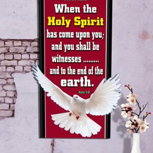 Ref : when the Holy Spirit comes on you; and you will be my witnesses.................., and to the ends of the earth.”  Acts 1:8